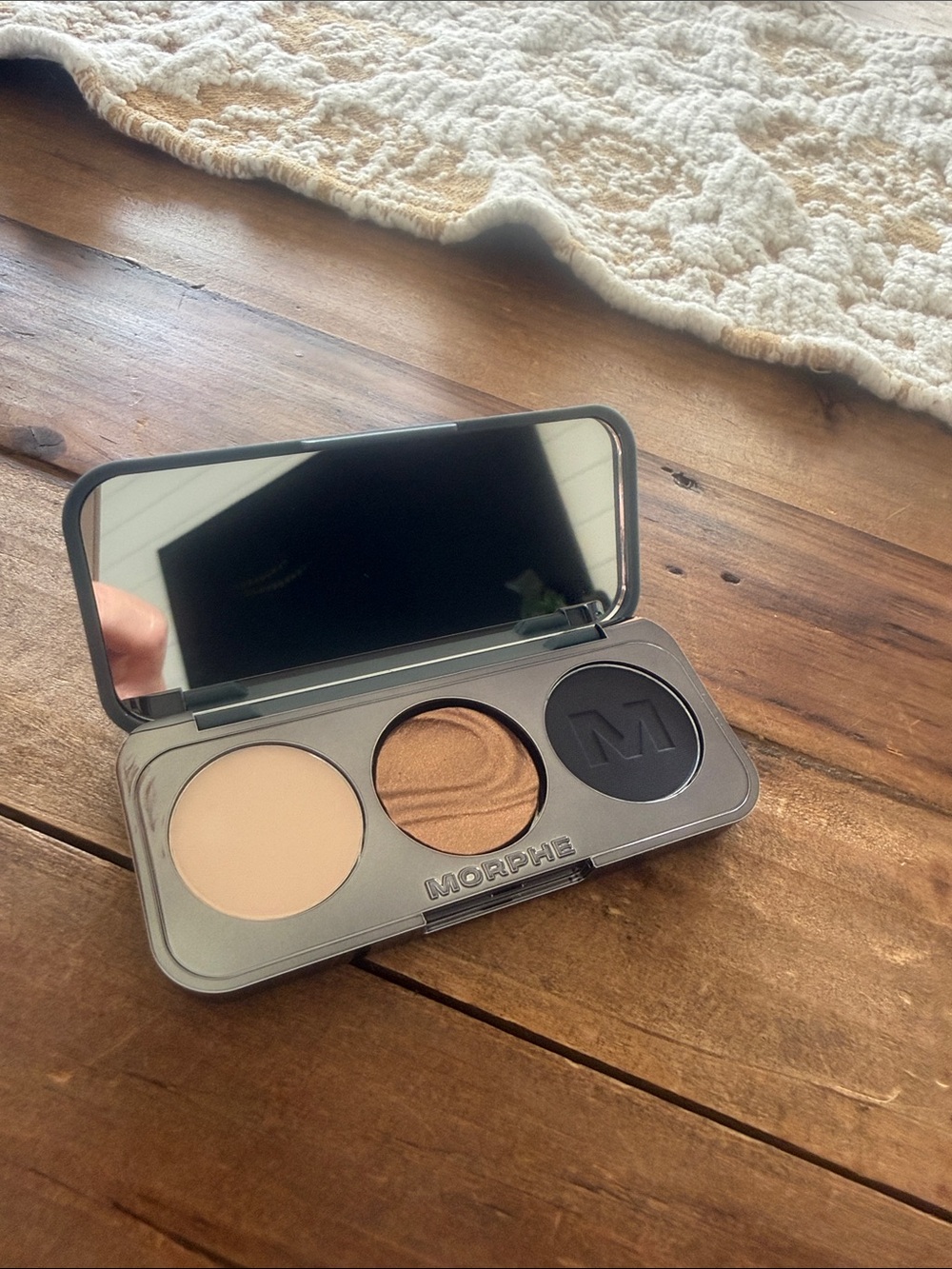 Morphe Trio Eyeshadow Palette — Cream, Bronze, Black